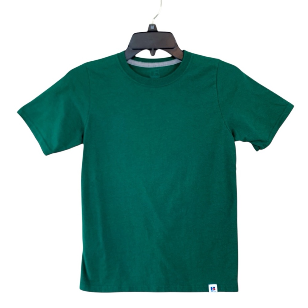 Russell Athletic Boys Size Medium Green Crewneck T Shirt